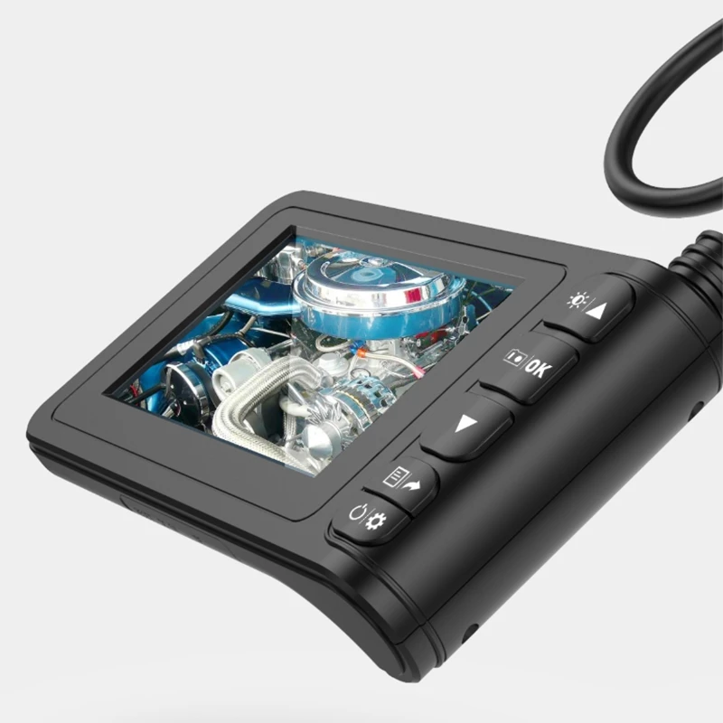 

5.5mm Industrial Endoscope 1080P HD 4.3Inch Sn IP67 Waterproof Inspection Camera with 6 LED Lights Borescope