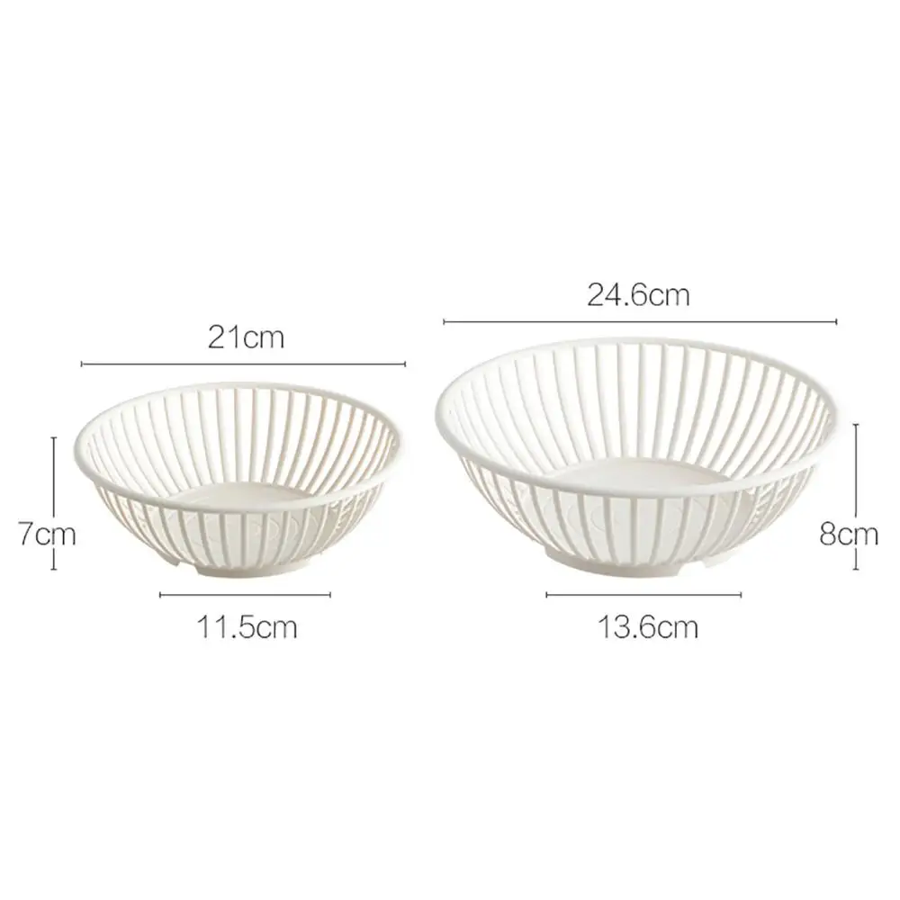 

Hollow Fruit Plate Household Plastic Wash Fruit Drain Basket Nordic Style Living Room Coffee Table Fruit Pot