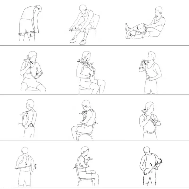 Инструмент для самомассажа массажер спины в виде трости|Массажные инструменты| |