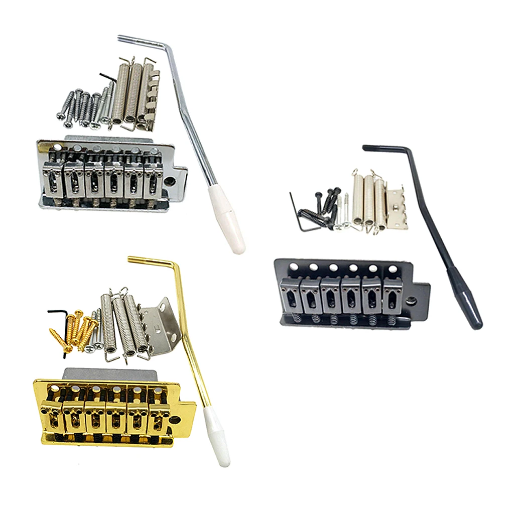 

Guitar Saddle Bridge Top Load Assembly for ST Guitar Set Musical Instrument Parts Replacement Durable