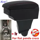 Подлокотник для fiat panda cross 4x4, центральный контейнер для хранения 4x4, с USB