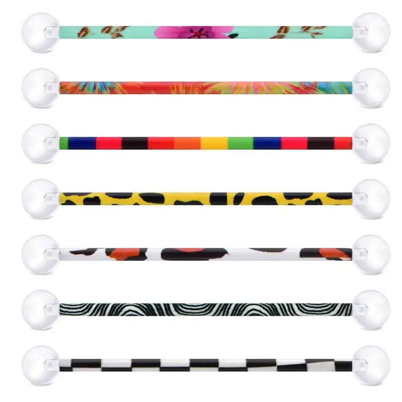 Штанга для пирсинга из хирургической стали, длина стержня 38 мм, Размер 14, внешняя резьба