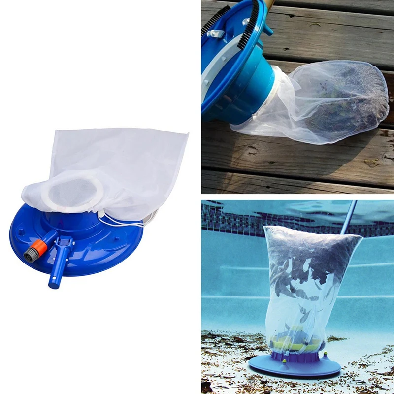

Swimming Pool Vacuum Cleaner Suction Head with Mesh Bag Pool Cleaning Tools Outdoor Garden Vacuum Cleaner Brush
