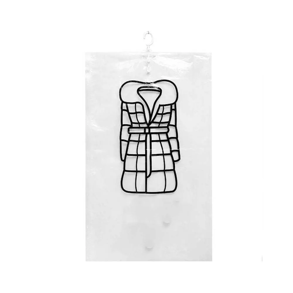 Подвесные вакуумные пакеты для одежды прозрачная герметичная компрессионная