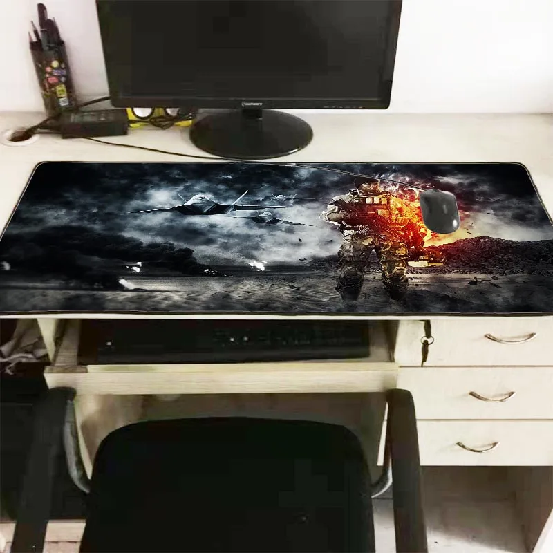 Mairuige Battlefield speed Коврик для мыши большой игровой водонепроницаемый коврик для мыши Коврик для мыши с блокирующим краем клавиатуры