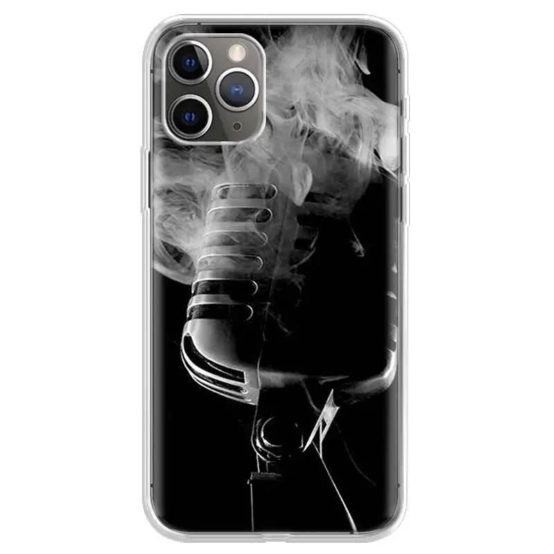 Музыка микрофон чехол для Apple iphone 11 12 Ipad мини iPad Pro XS Max XR X 7 8 6 6S Plus 5 5S SE 10 десять