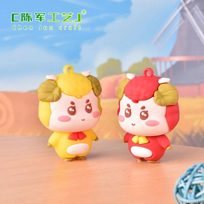 

ZOCDOU 1 Piece Cute Little Lamb Small Statue Little Figurine Crafts Figure Ornament Miniatures