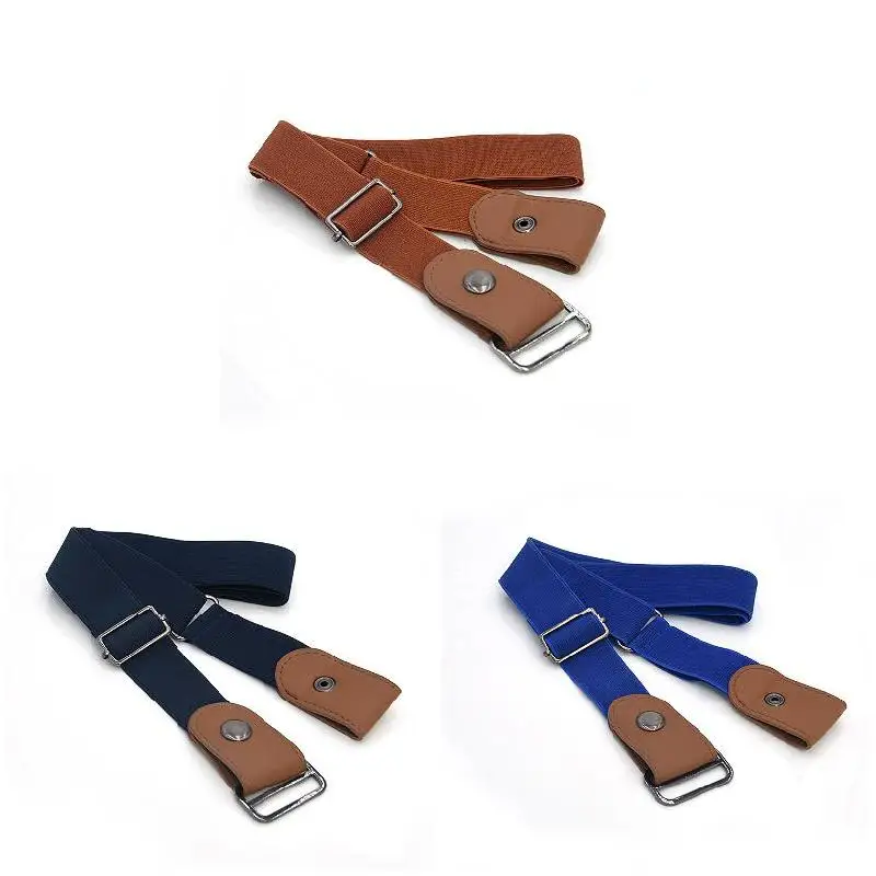 

Buckle-free Elastic Unisex Basic Waistbelt Chic Waist Bands Comfortable Invisible Belt for Jeans LXH