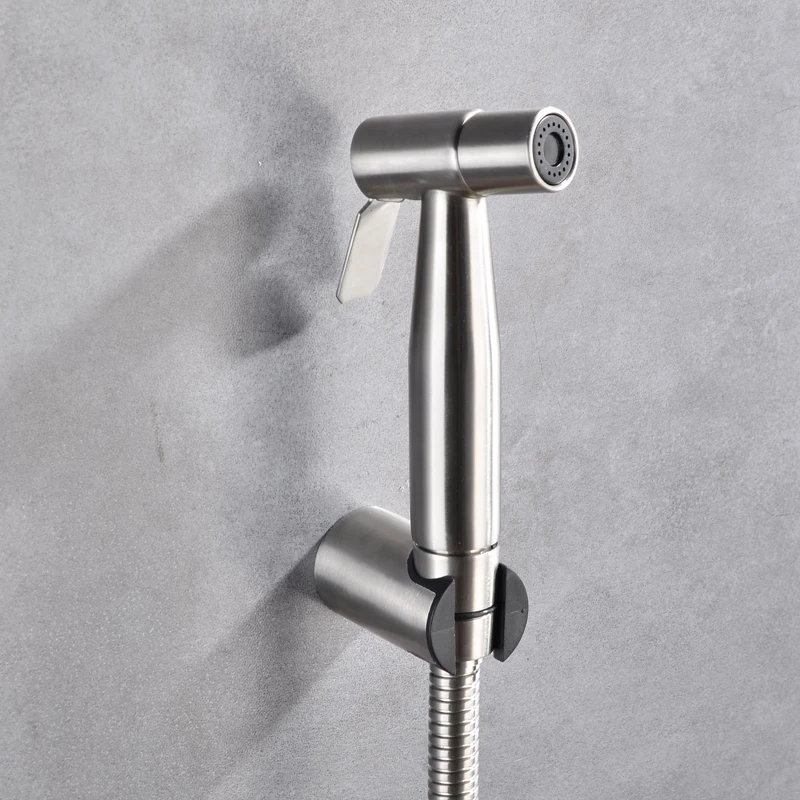 Ручной спрей для биде душевой набор комплект душа смеситель матовый никель