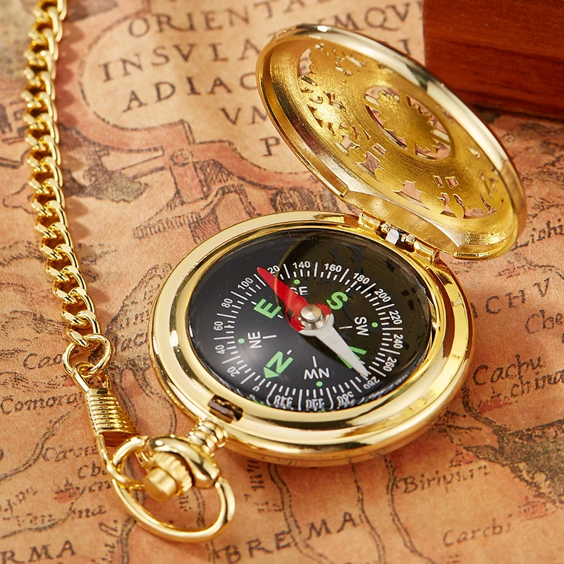 Кварцевые карманные часы в античном стиле роскошный золотистый чехол с полым