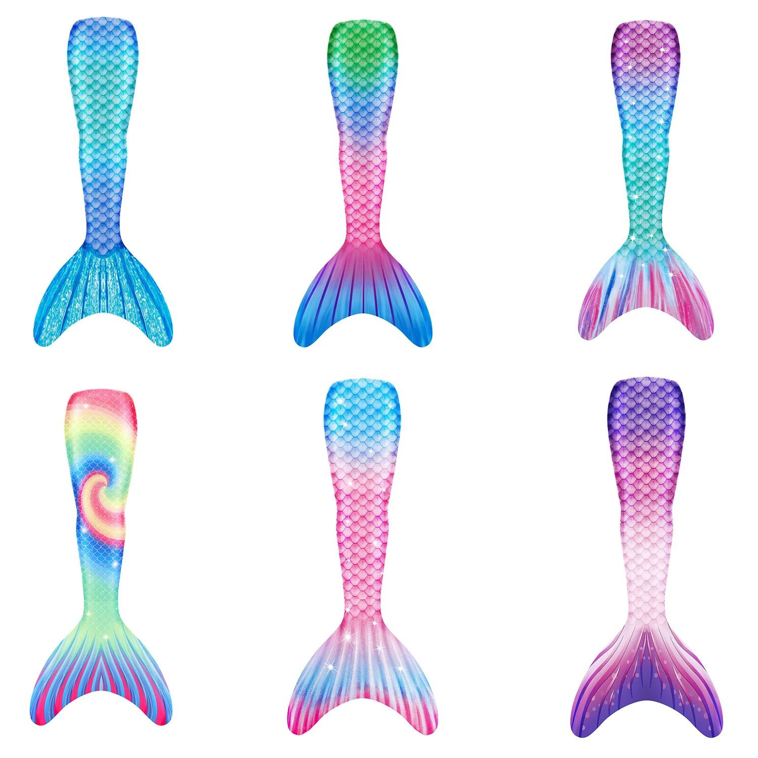 

Adult Kids Mermaid Tails Swimsuit For Girls Women Bathing Suit Beach Swimming Flower Mermaid Costume No Monofin Swimwear Clothes