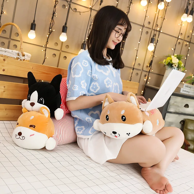 New Nice Cute Dog Plush Toys Stuffed Down Cotton Animal Doll Kawaii Corgi Shiba Inu for Children Soft Pillow Birthday Gift | Игрушки и