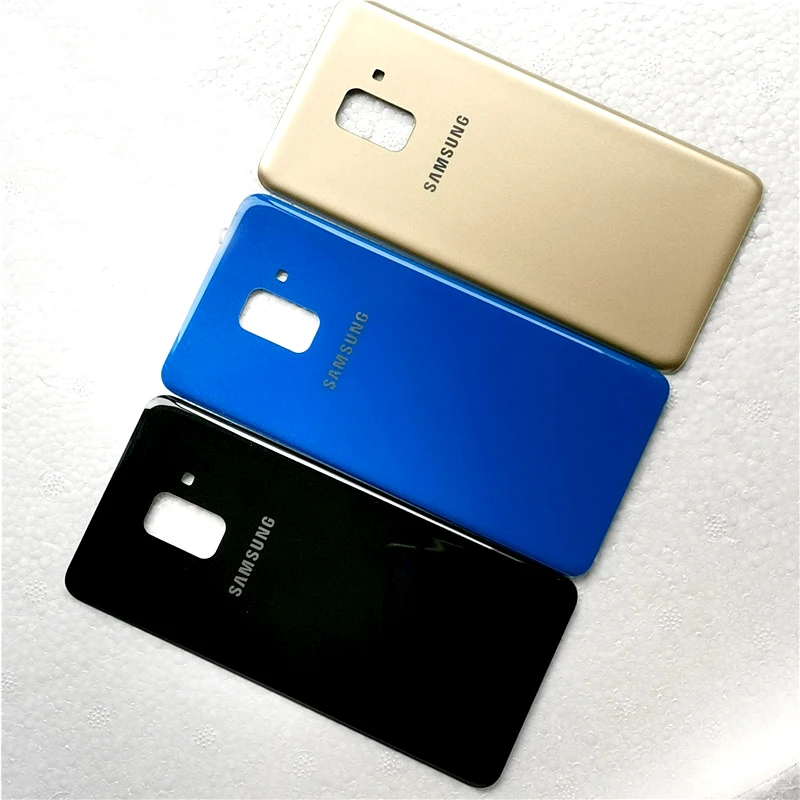 SAMSUNG Galaxy A8 2018 A530 A530F Plus A730 Задняя стеклянная крышка батарейного отсека задняя