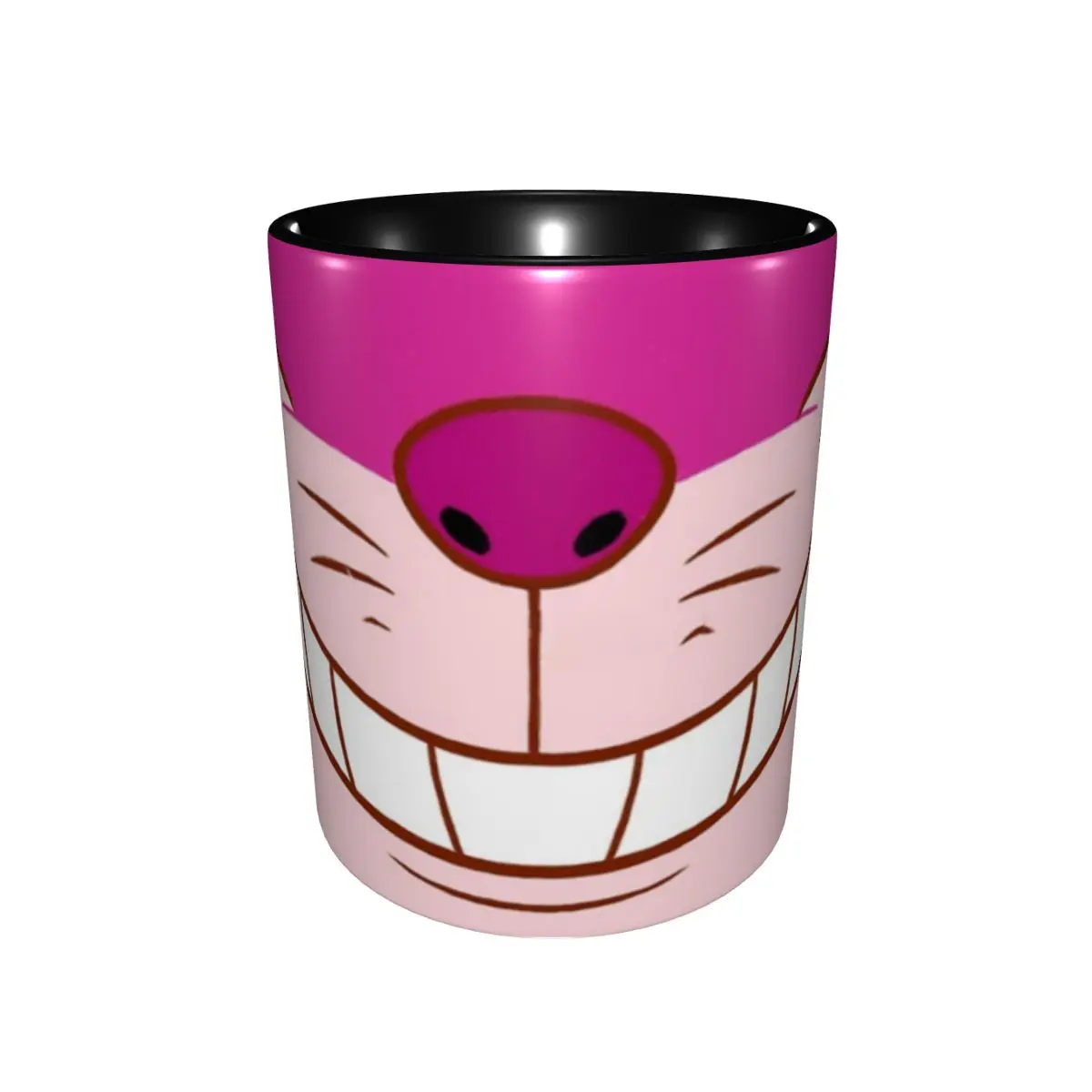 Рекламная акция кружки с изображением Чеширского кота графические винтажные