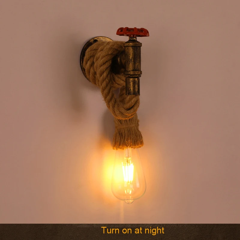 Винтажная настенная лампа в стиле лофт дизайнерский светильник для