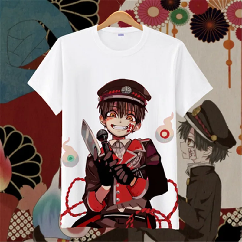 

Новинка, футболка с аниме унитазом Ханако-кун, футболка Jibaku Shounen Hanako-kun, Повседневная Уличная одежда для косплея Nene Yashiro, футболки в стиле Хара...