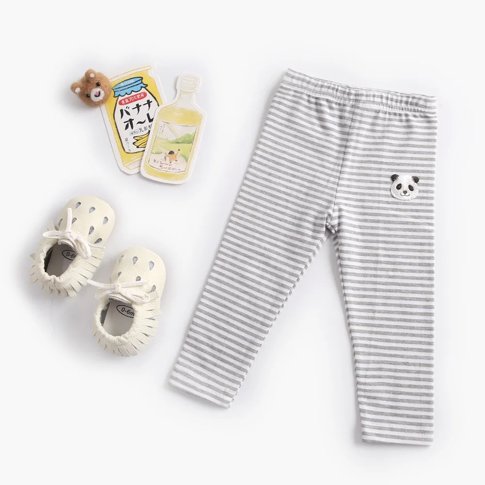 Штаны для девочек детские брюки в полоску сезон осень зима штаны малышей с