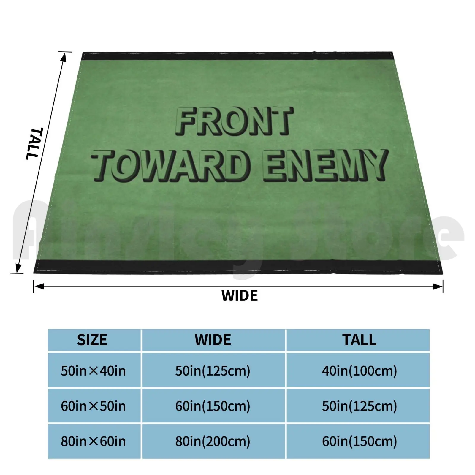 M18a1 Claymore фронт шахты к врагу модное одеяло на заказ