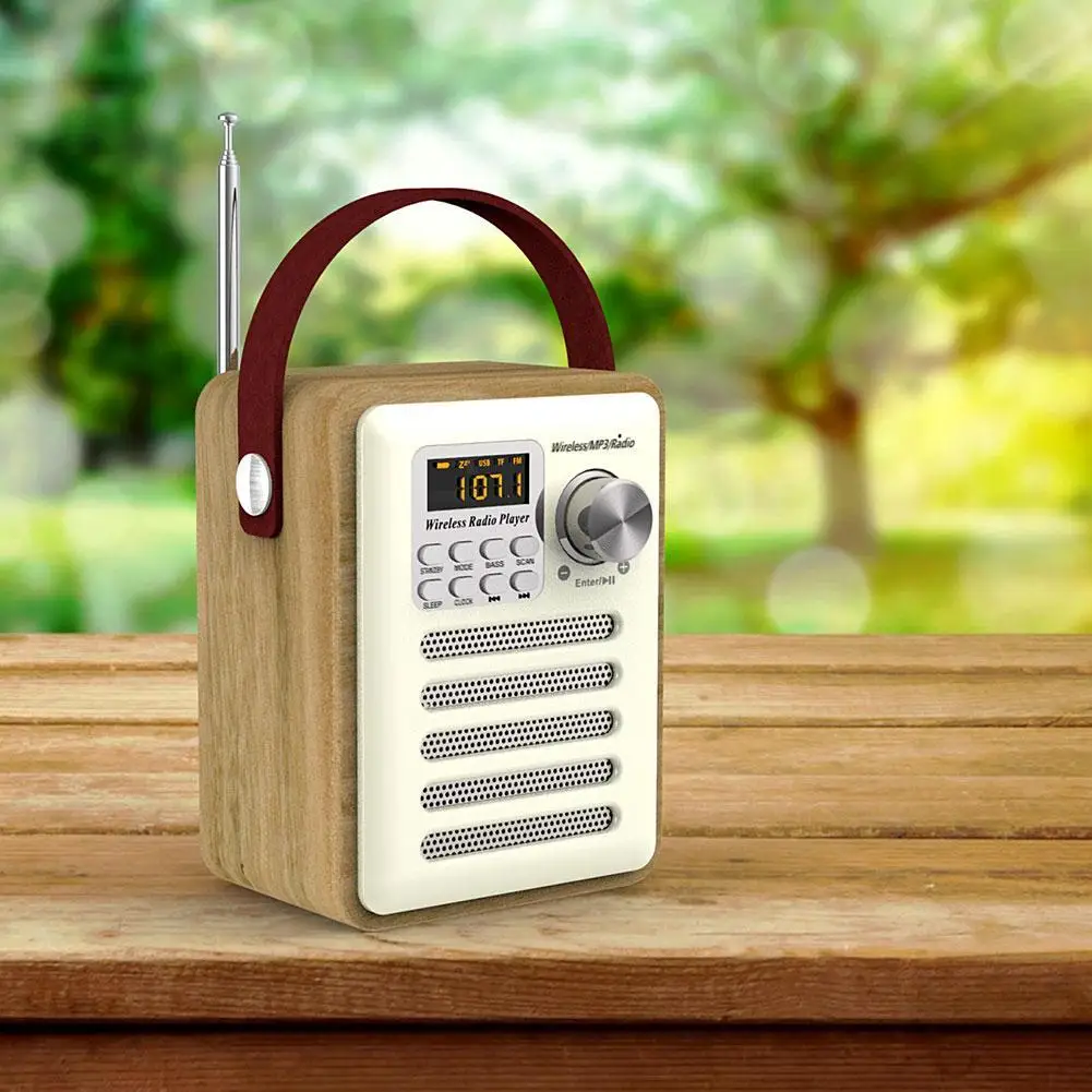 Многофункциональный MP3 USB Перезаряжаемый TF карта в стиле ретро уличный Bluetooth