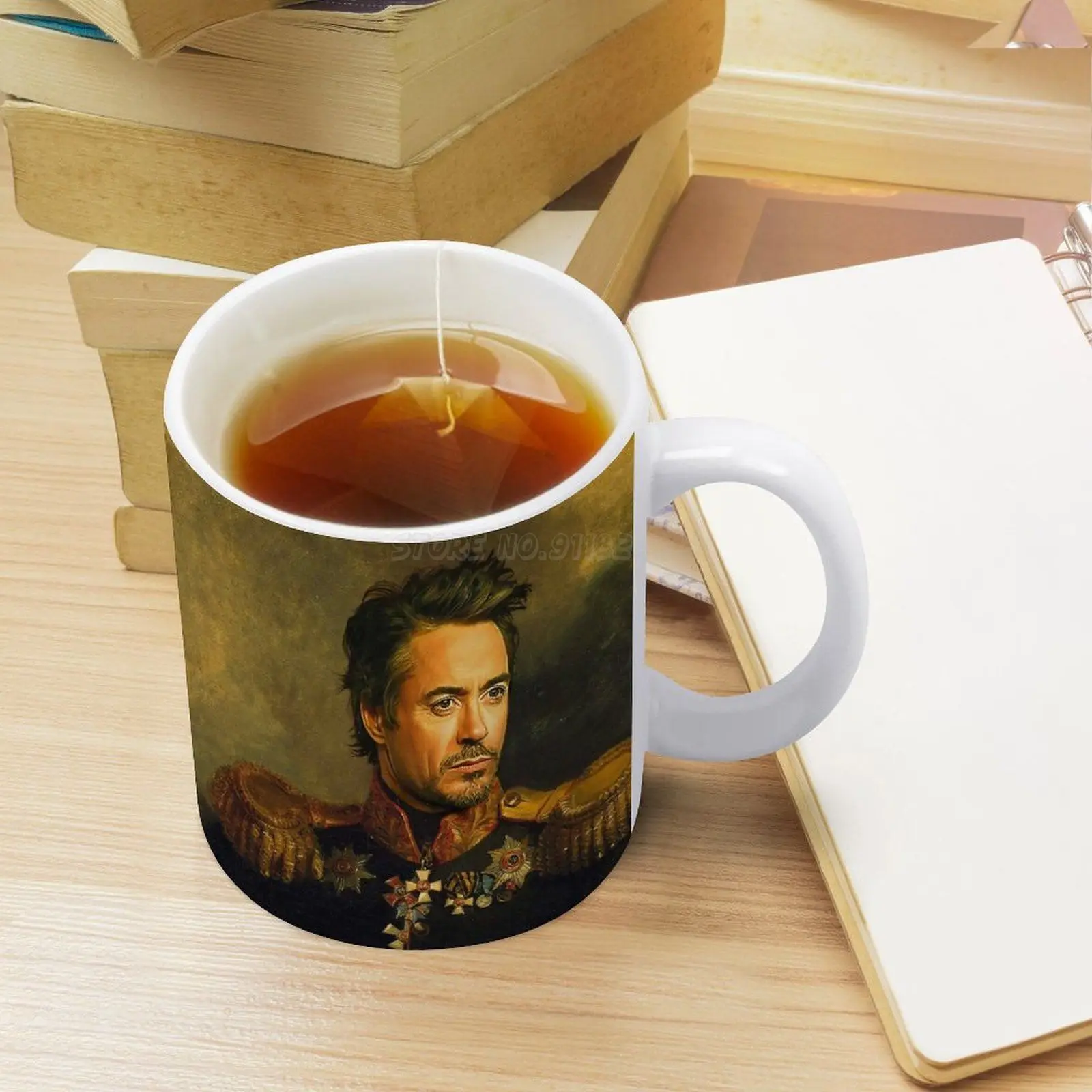 Белая кружка Роберт Дауни младший с заменяемым лицом новая качественная принтом