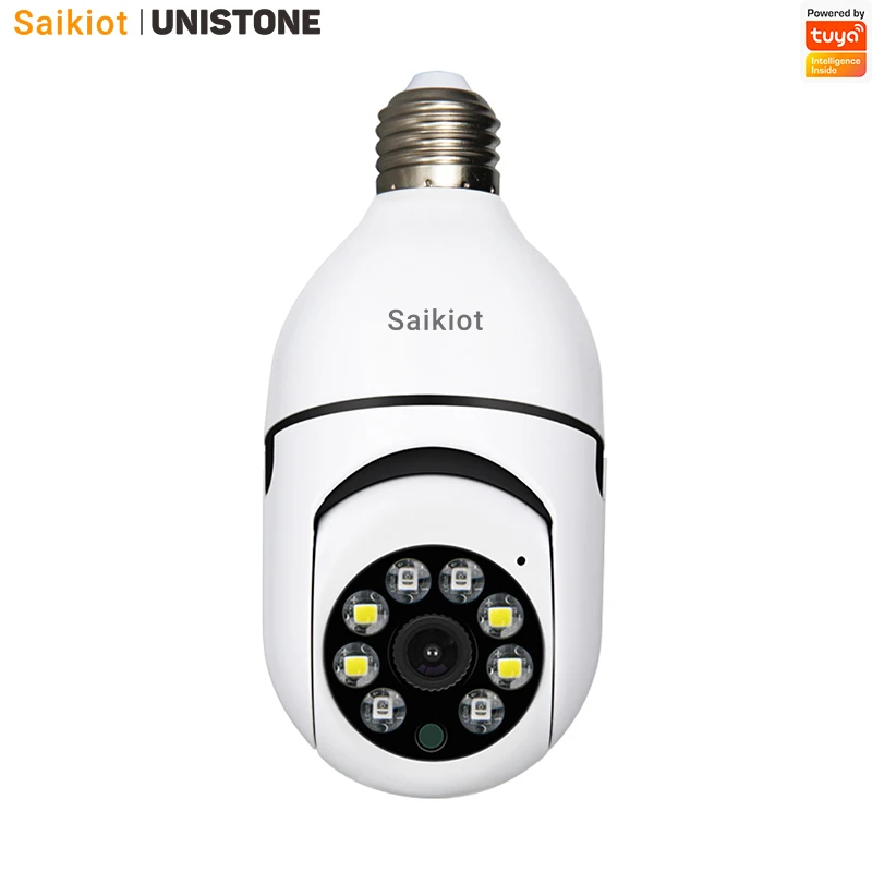 Смарт-Камера Saikiot Tuya с лампочкой 1080P 2 Мп Wi-Fi | Безопасность и защита