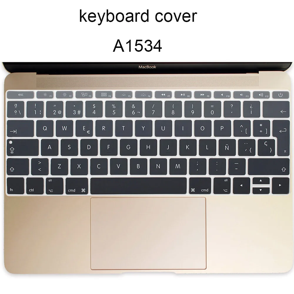 Чехлы на клавиатуру для MacBook 12 дюймов A1534 A 1534 Клавиатура ноутбука прозрачная