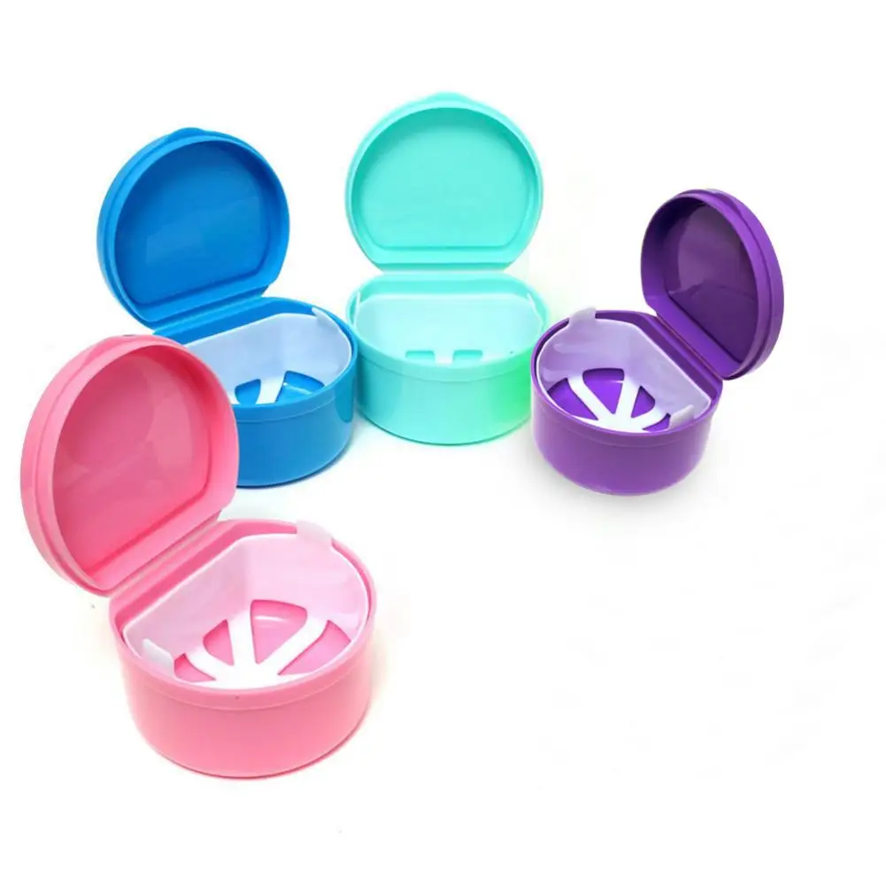 1 шт. необычная портативная коробка для хранения протеза ухода за зубами чехол