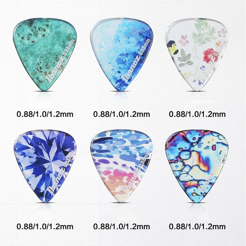 ibanez kaleido serie gitarre picks für vermittler akustische elektrische guitarra ukulele zubehör transparent bunte gitarre pick free global
