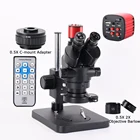 Тринокулярный микроскоп, микроскоп 16 Мп, HDMI, USB, 144 светодиодный светильник