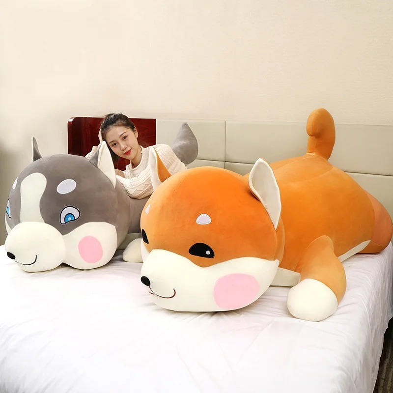 

New 160cm Cute Shiba Inu Husky Doll Dog Plush Toy Girl Sleeping Pillow Ragdoll Bed Doll Large Gift Surprise Birthday Gift