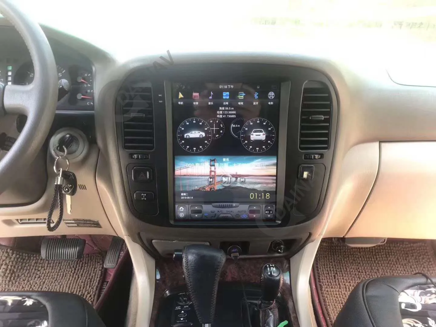 

Автомобильный GPS-навигатор с вертикальным экраном, Авторадио, стерео для Toyota Land Cruiser 1999, 2000, 2001, 2002, радио, мультимедийный стереоплеер