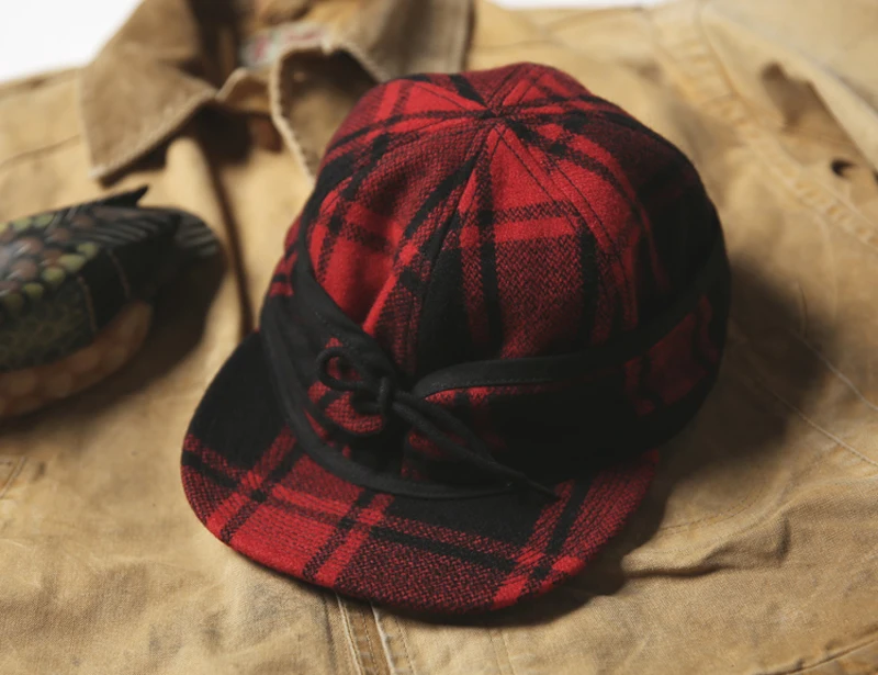

Kromer Bronson Ourdoors Flannel Hat Winter Men's Hunting Railway Cap Ear Flaps