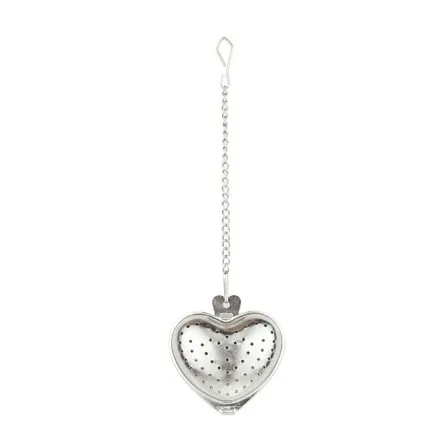 Heart Сердце/дом/утка/обезьяна/чайник/шар/Птица/раковина полная форма нержавеющая сталь заварочный фильтр ситечко чайная ложка-шарик - Цвет: Heart