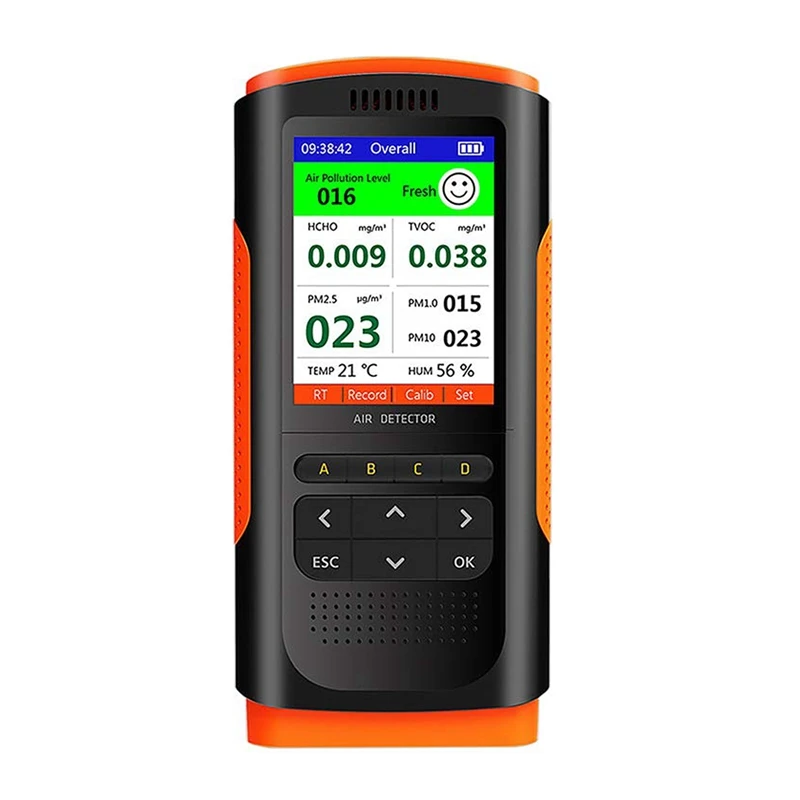 

Air Quality Monitor, Indoor Air Quality Pollution Detector for Formaldehyde, Temperature Humidity Data Monitoring