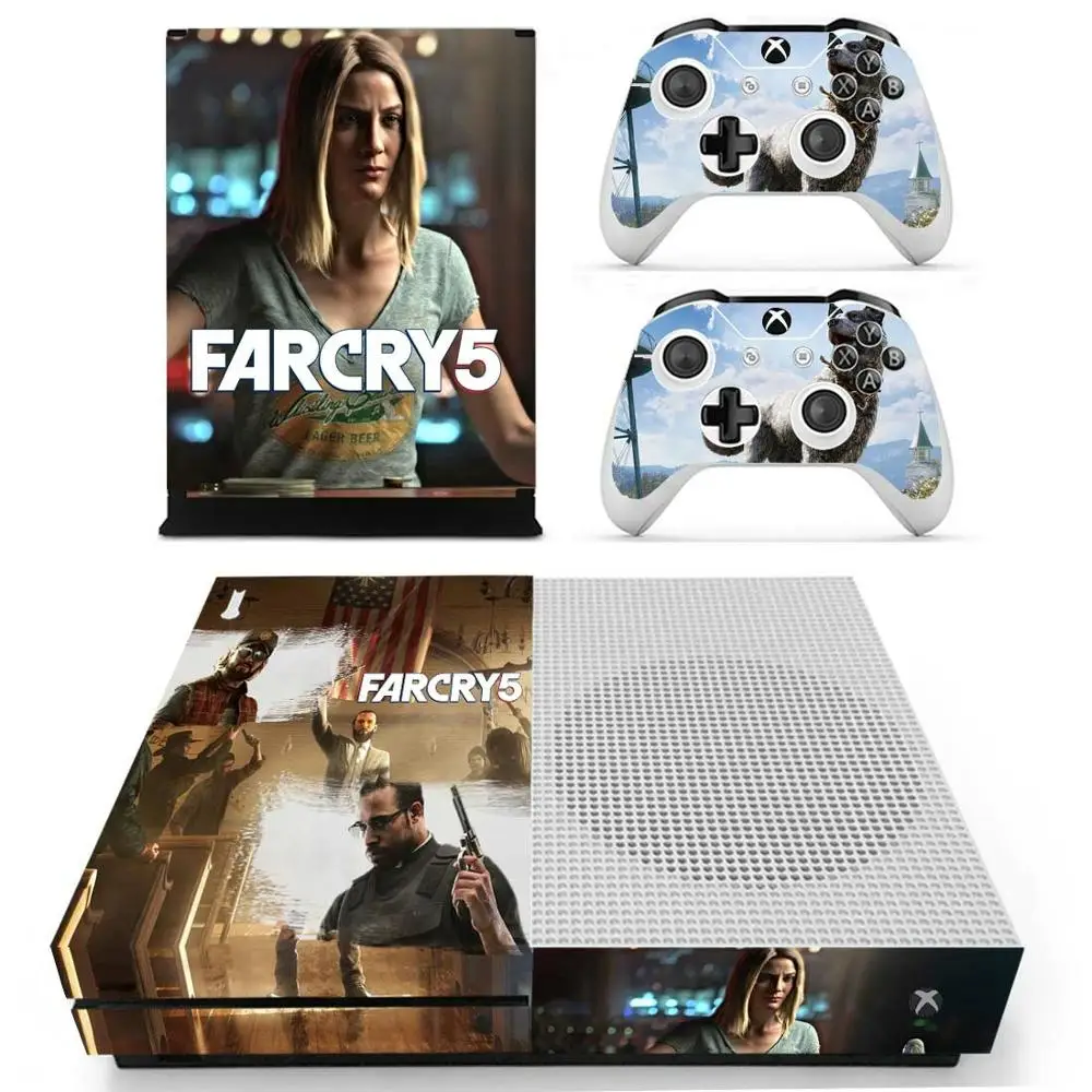 Far Cry 5 стикер s для Xbox One S виниловые наклейки на кожу крышка Pegatinas one тонкая консоль