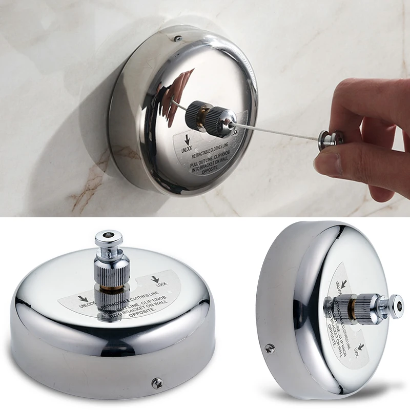 Веревка для белья RV выдвижная веревка из нержавеющей стали невидимая сушки в