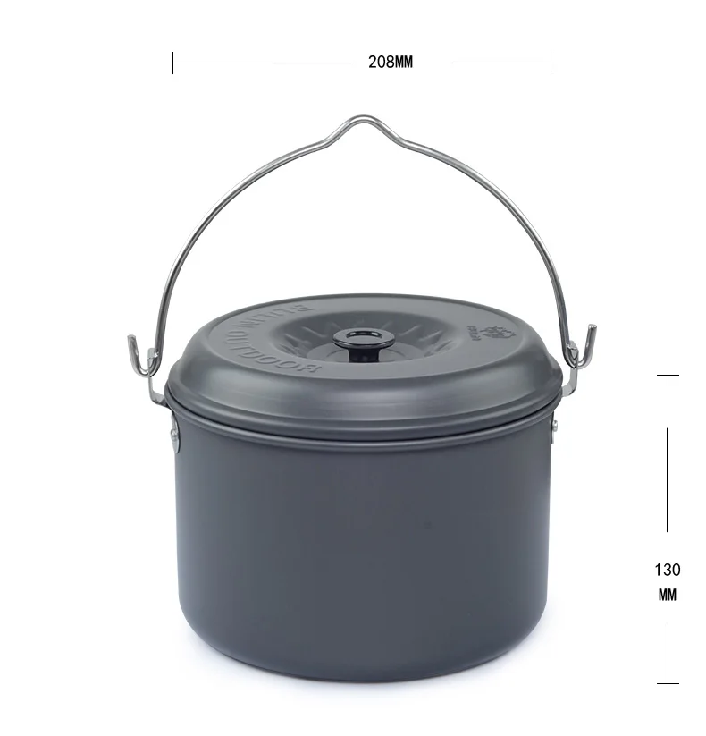 Булин 7 человек походный горшок кастрюля наборы уличная кухонная посуда набор