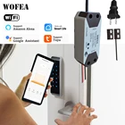 Wofea умный Wifi открывалка для доступа к двери открыть дверь по телефону в режиме реального времени сообщение толчок для открытия двери и закрытого Alexa Google Home