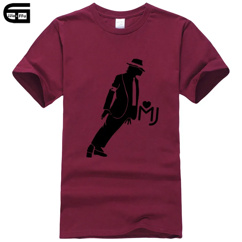 Мужская футболка с принтом Майкла Джексона хлопковая Футболка круглым вырезом и