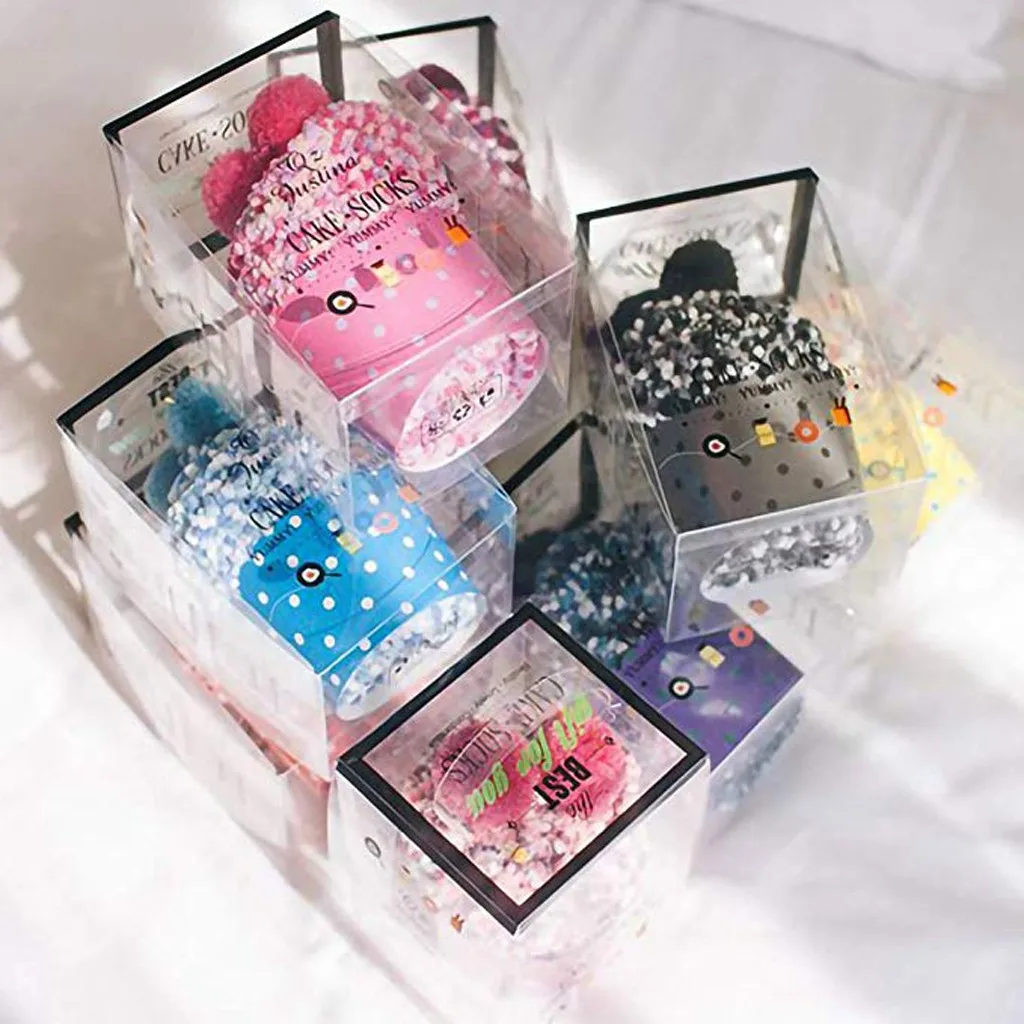 1 комплект модные женские удобные хлопковые плюшевые носки с мультяшными