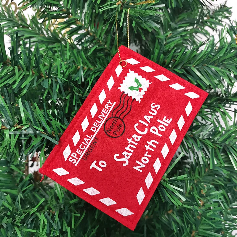 

Декоративный подвесной конверт для новогодней ёлки, 12,5 см х 8 см