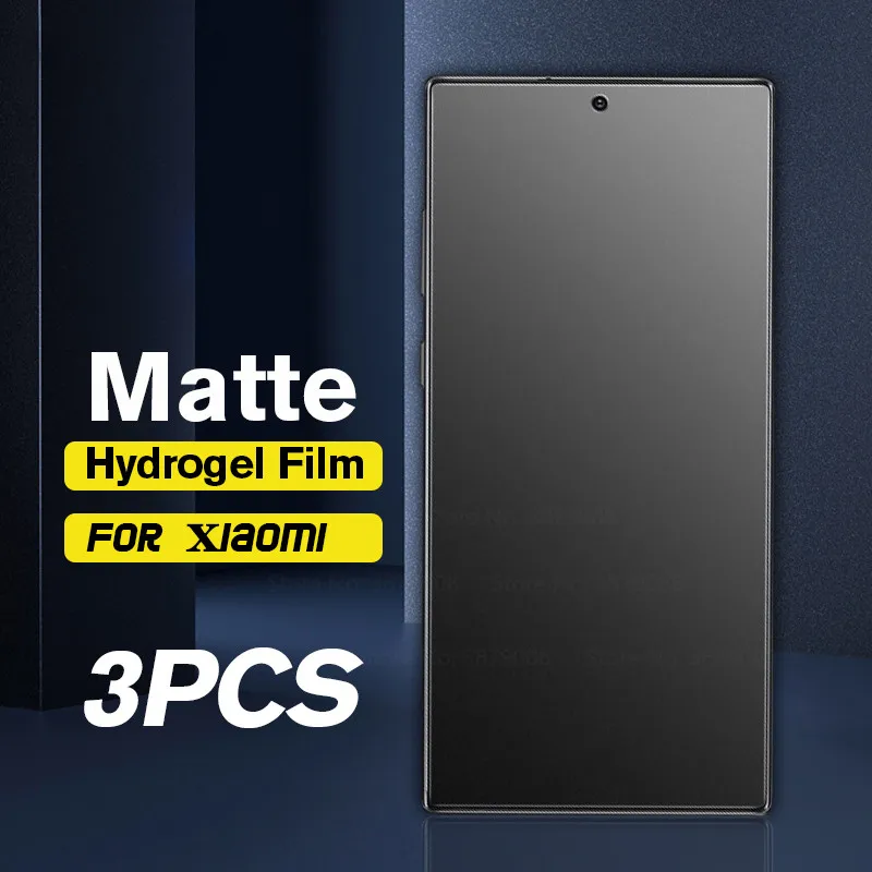 

Гидрогелевая матовая пленка без отпечатков пальцев для Xiaomi Redmi 9A 9C 9 T Redmi Note9 T Note 9 Pro Max 9S 9 T, Защитная пленка для экрана, мягкая пленка, 3 шт.