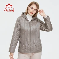 astrid womens winter down jackets plus size short slim cotton female parkas hooded fashion zipper quilted coat women am 7546