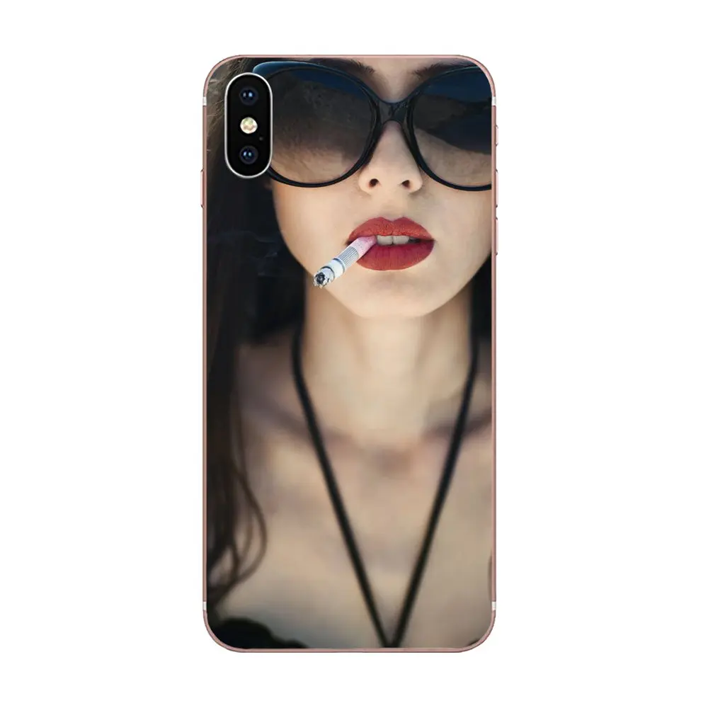Стильная Сексуальная Женская сигарета для Xiao mi 3 4 4C 4i 5 5s 5X6 6X8 SE Pro Lite A1 Max x 2 Note