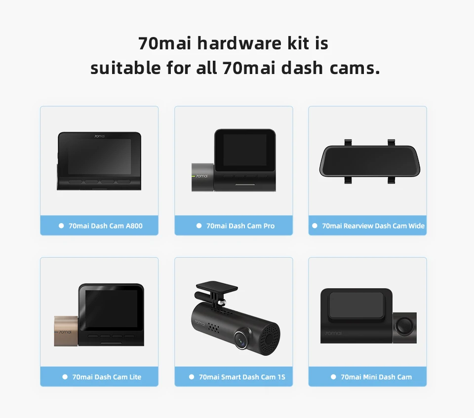 for 70mai hardware kit parking surveillance cable A800S Cam WIDE PRO Plus+ A500S Hardwire Kit Car DVR 24H Parking Moni | Автомобили и