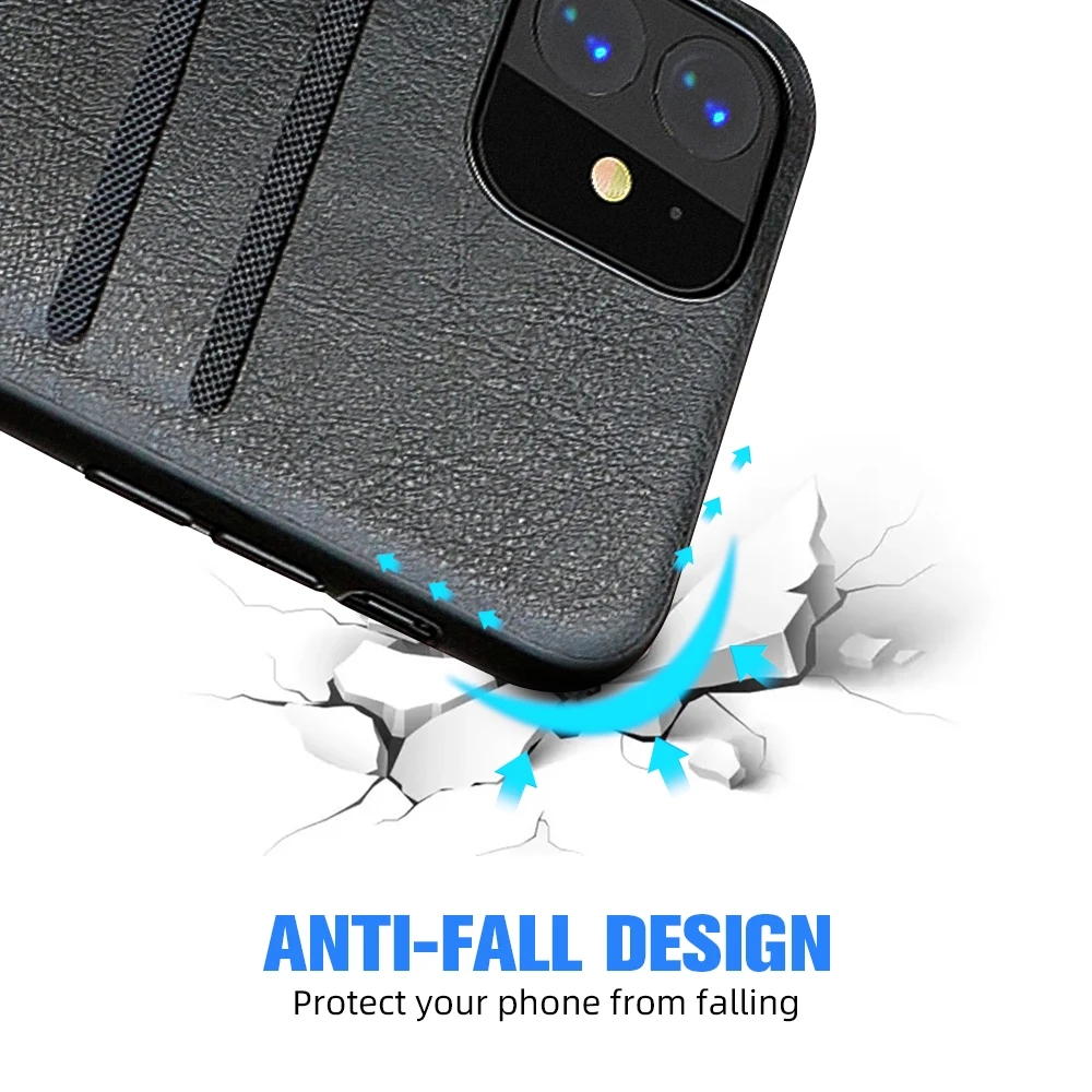 ANMONE Роскошный Ретро Чехол из искусственной кожи для iPhone 11 pro max держатель карт
