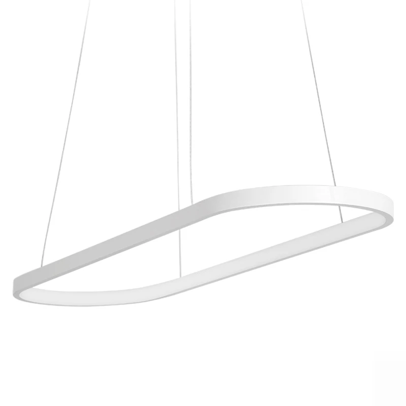 Современный светодиодный подвесной светильник современный белый/черный шнур на