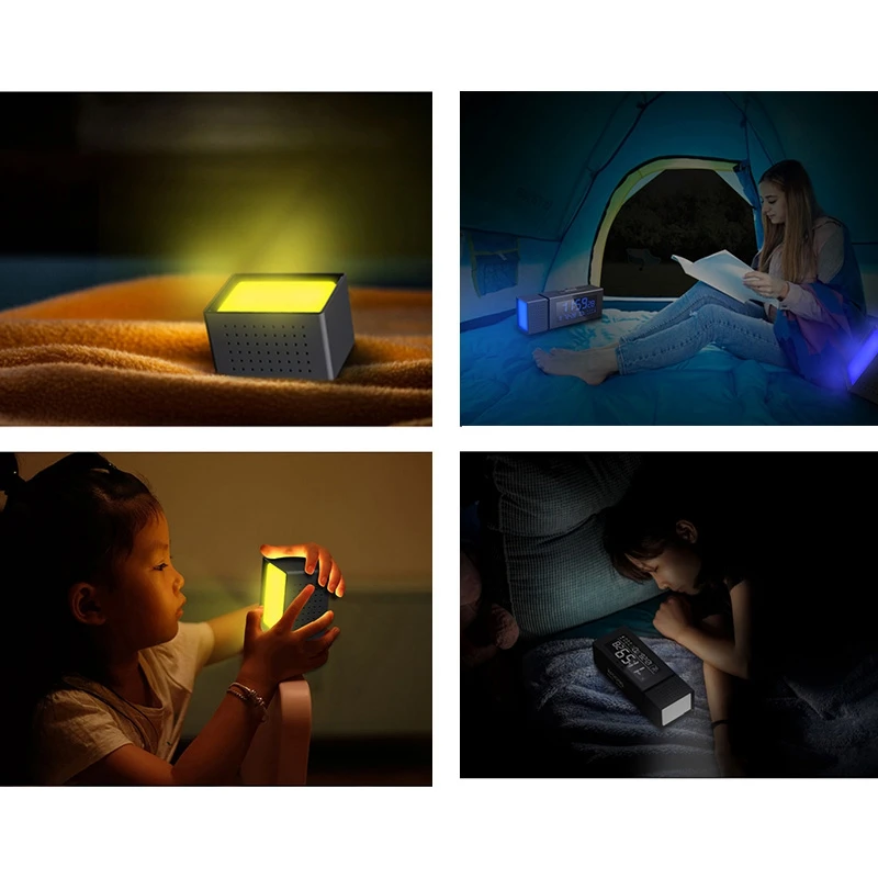 

Multifunctional Alarm Clock Sound and Light Alarm Digital Clock Household Night Light IR Human Body Induction Function