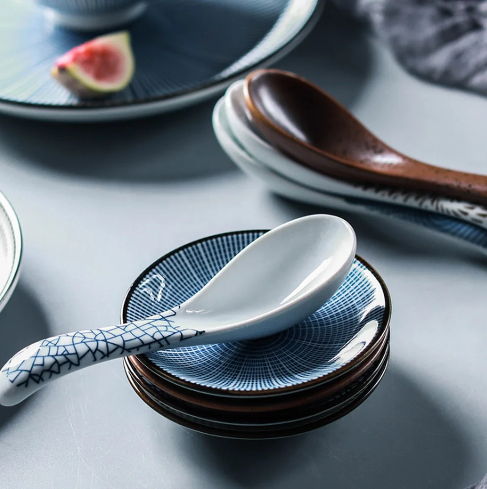 Японская столовая посуда в ретро стиле 9 8*1 5 см керамическое блюдо домашняя