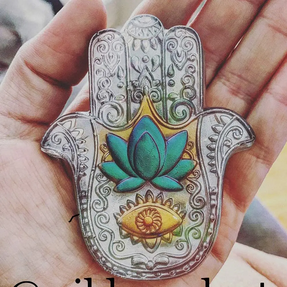 Силиконовая форма для мыла HAMSA Lotus в ладони ручная Khamsah самостоятельного